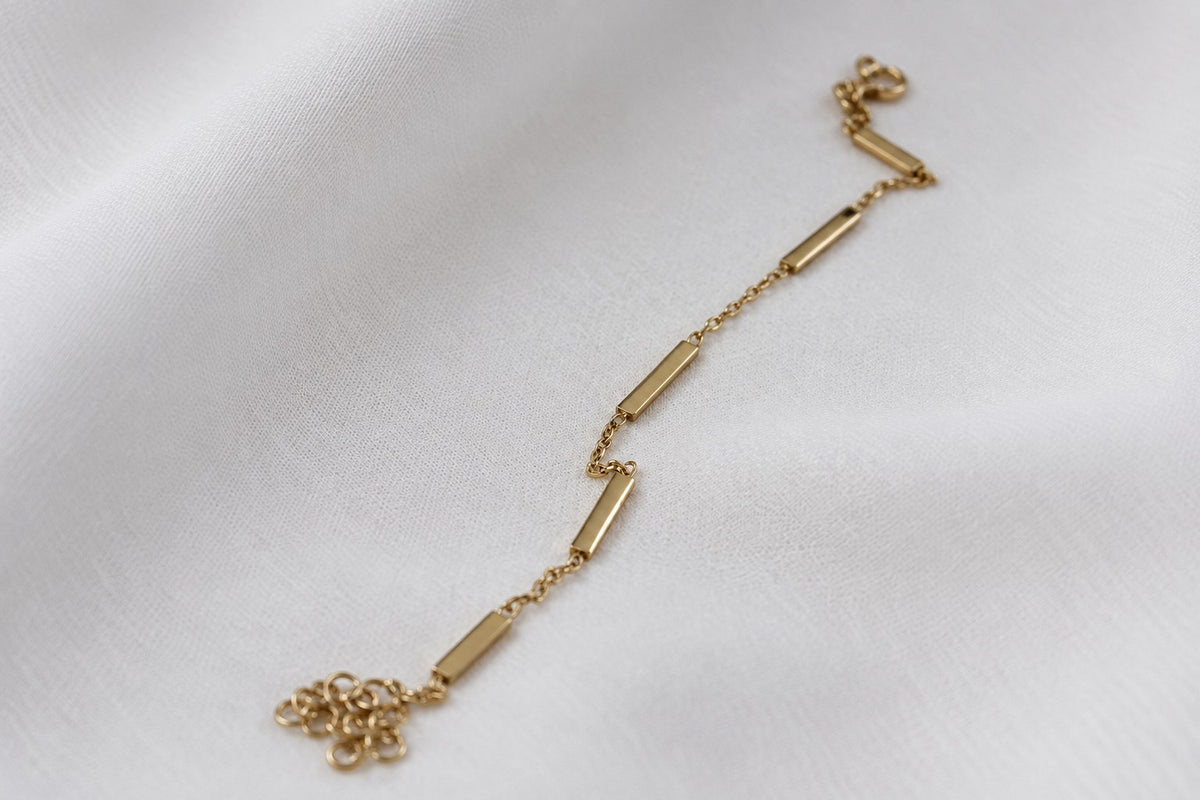 Bracelet Baguette plaqué or