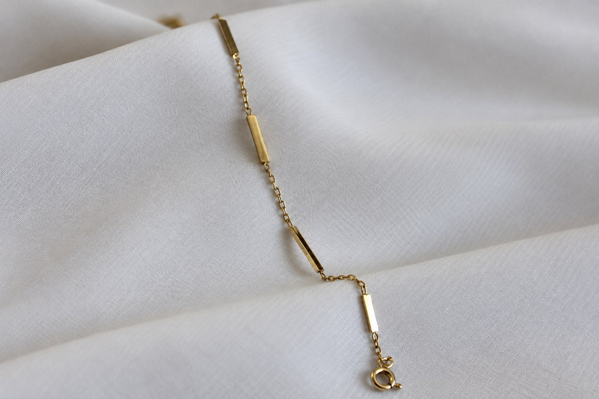 Bracelet Baguette plaqué or