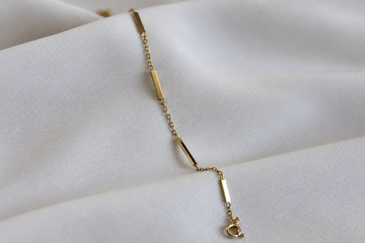 Bracelet Baguette plaqué or