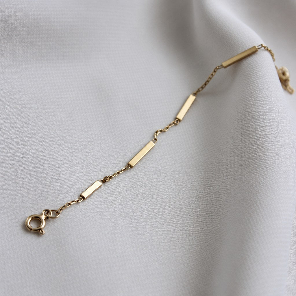 Bracelet Baguette plaqué or