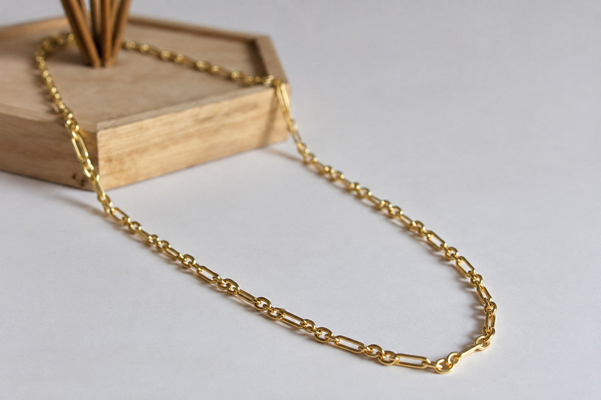 Collier Figaro plaqué or