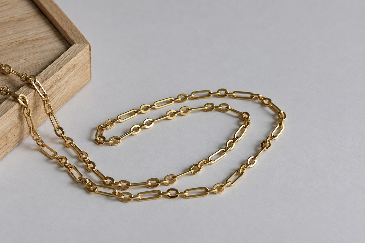 Collier Figaro plaqué or