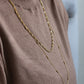 Collier Infini Incurvé plaqué or