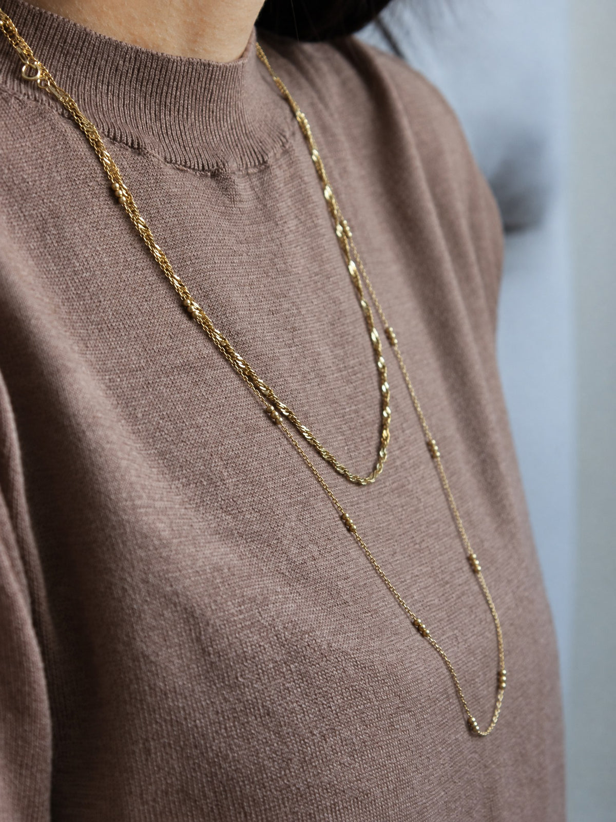 Collier Infini Incurvé plaqué or
