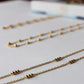 Collier Trois billes plaqué or
