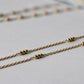 Collier Trois billes plaqué or